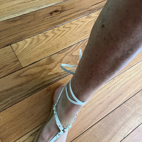 White Anthropologie size 9 NWT Sandals - Picture 3 of 4